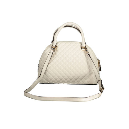 White Polyethylene Women Handbag