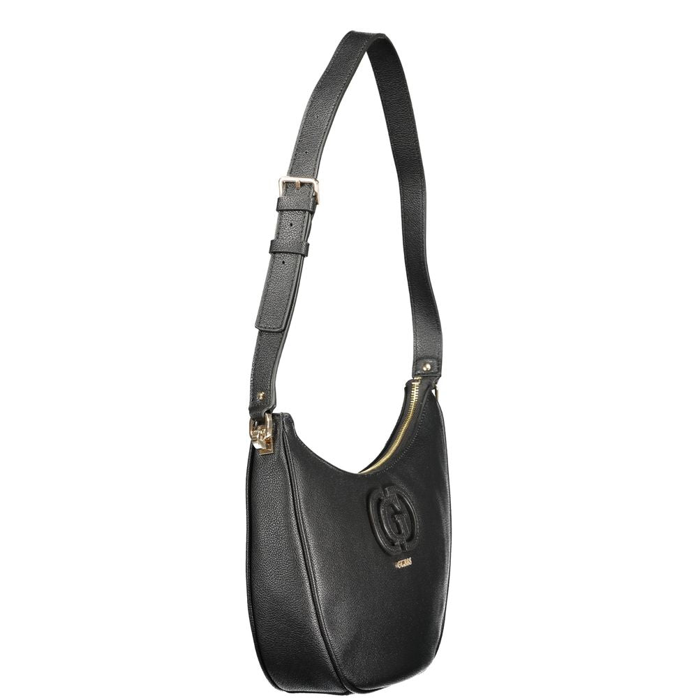 Black Polyethylene Women Handbag