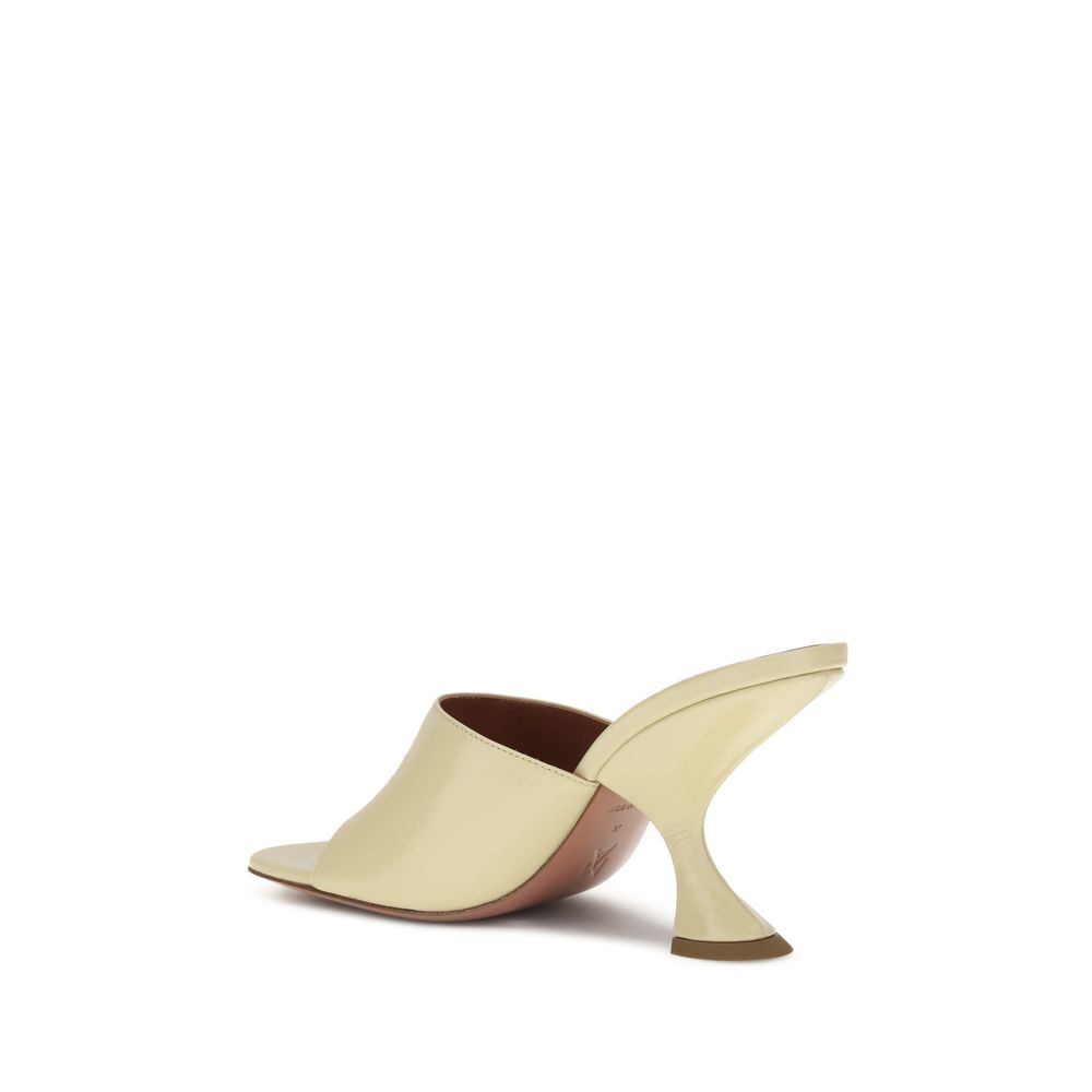 Cream Calf Leather Bos Taurus Stiletto Heel Sandals