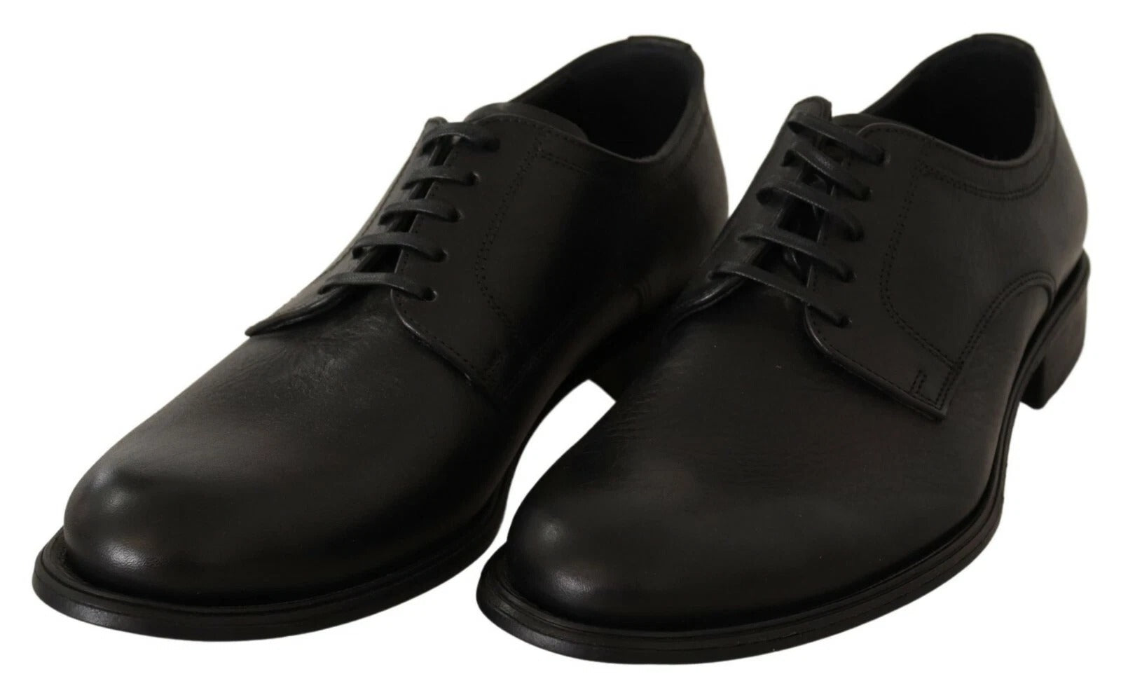 Black Lace Up Leather Men Formal Derby Shoes