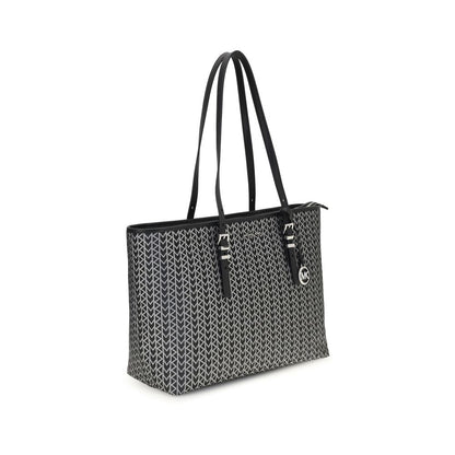Black Polyester Shoulder Bag