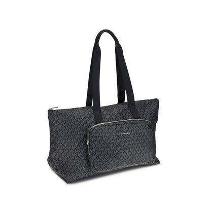Black Polyester Shoulder Bag