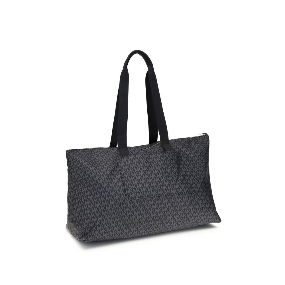 Black Polyester Shoulder Bag
