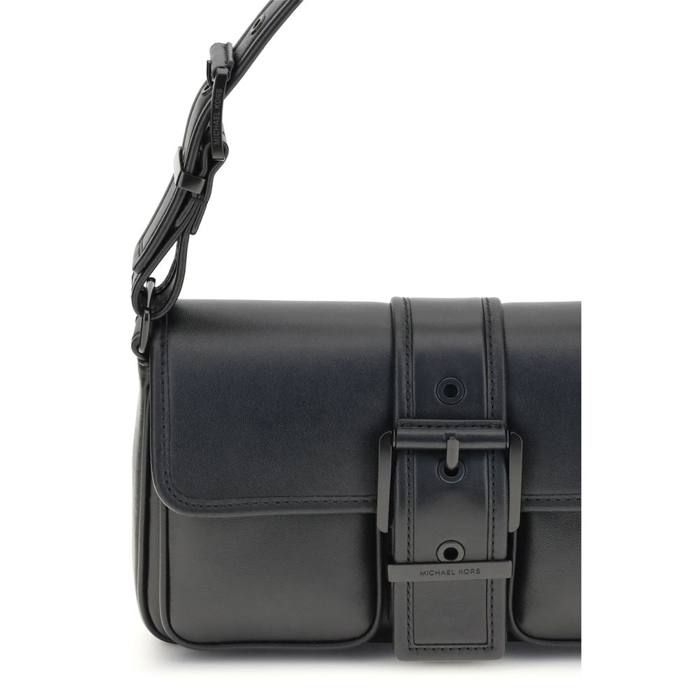Black Calf Leather Bos Taurus Shoulder Bag