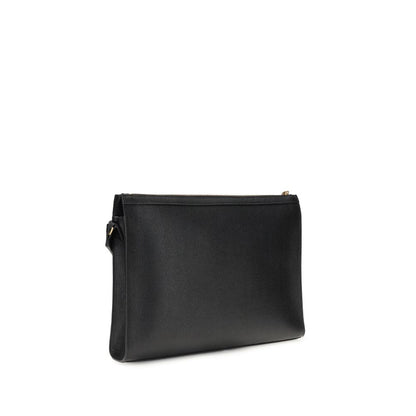 Black Calf Leather Bos Taurus Clutch Bag
