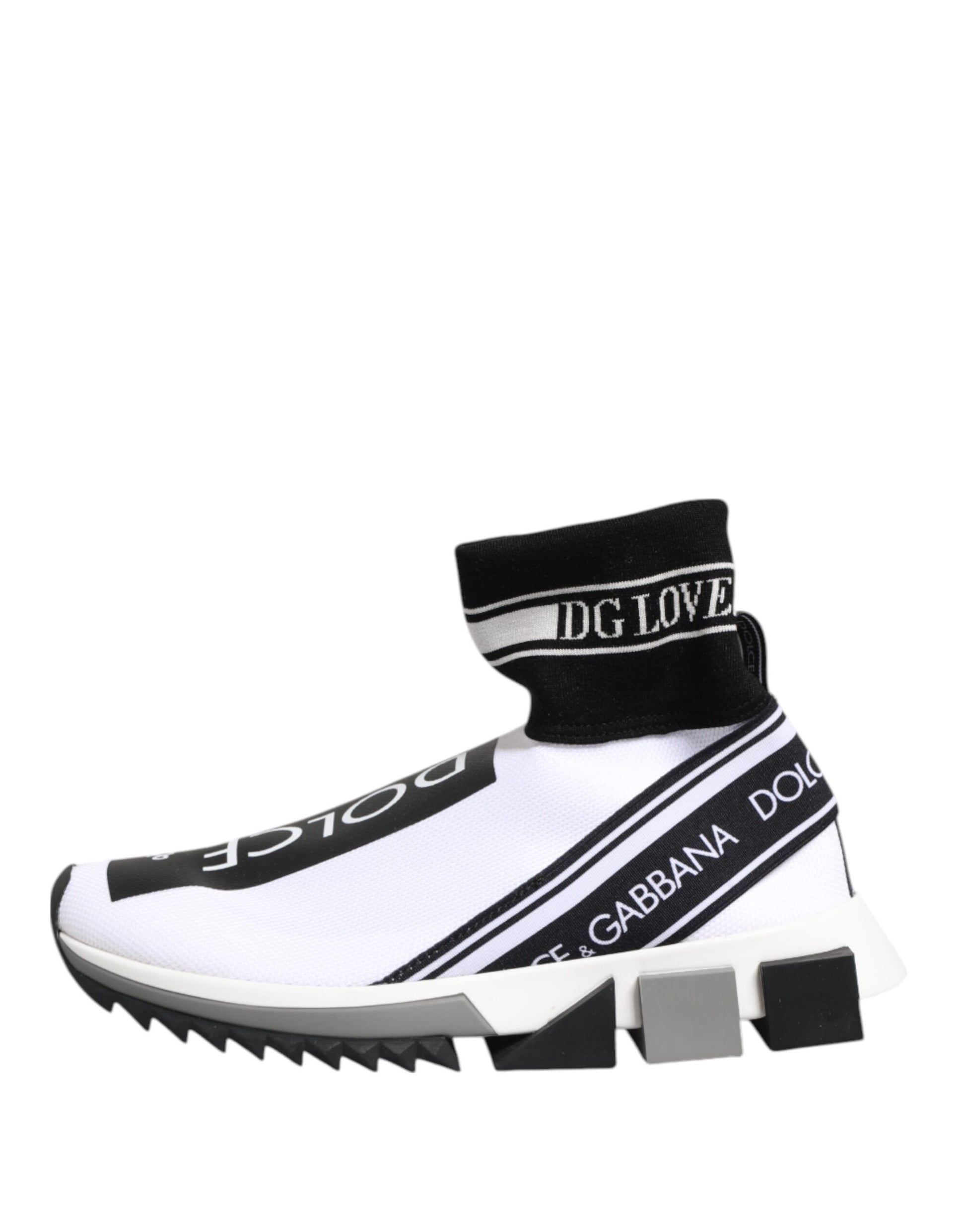 White Black Sorrento Socks Sneakers Shoes