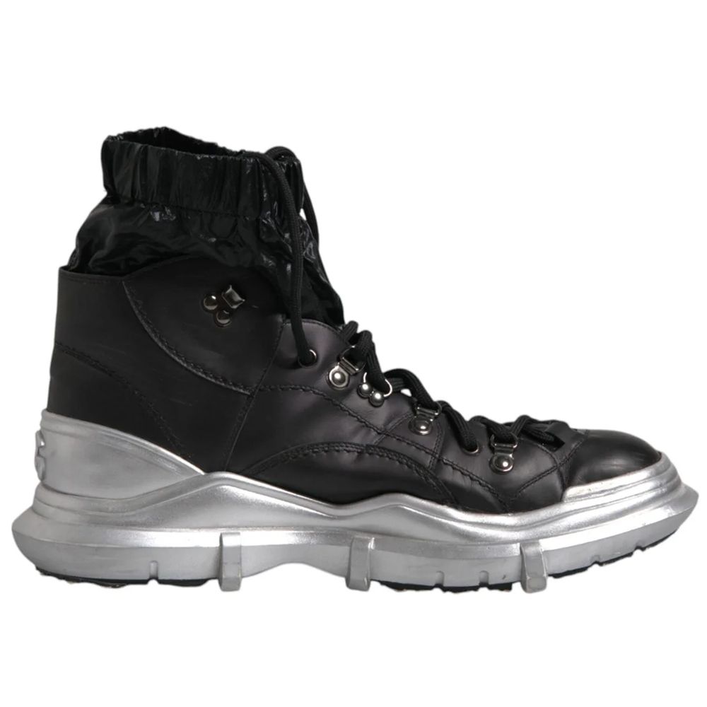 Black Lambskin Men Ankle Boot