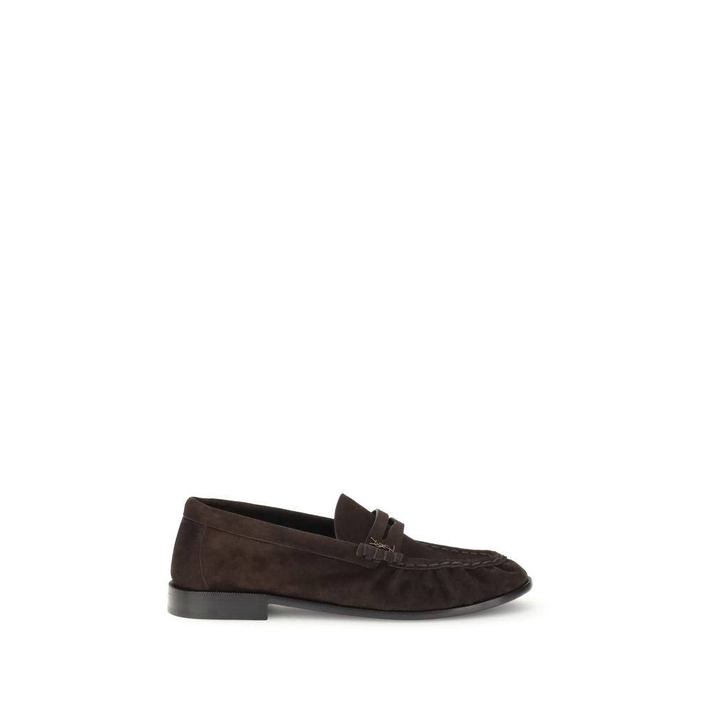 Brown Calf Leather Bos Taurus Slip-On Loafers