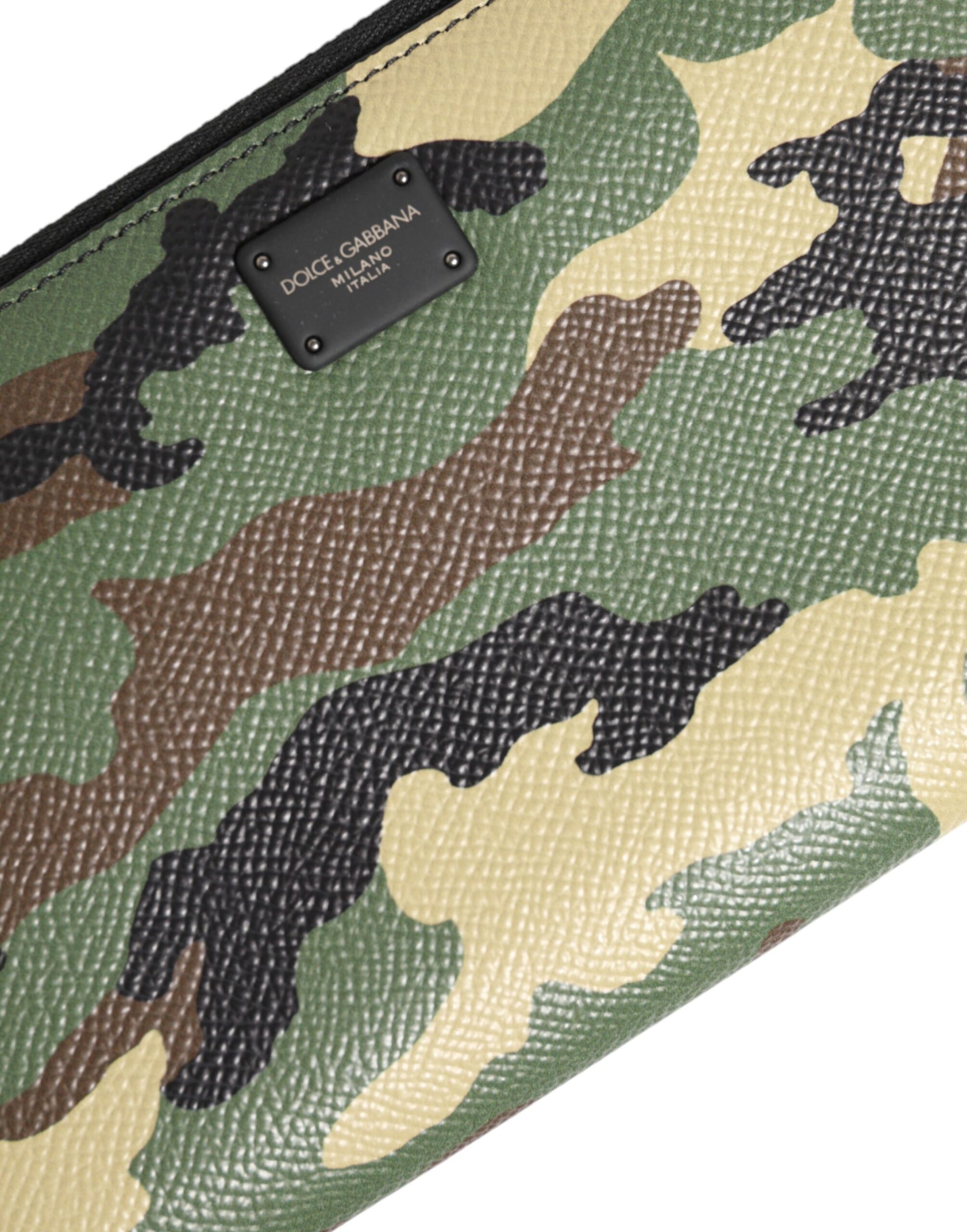 Multicolor Camouflage Logo Zip Around Continental Wallet