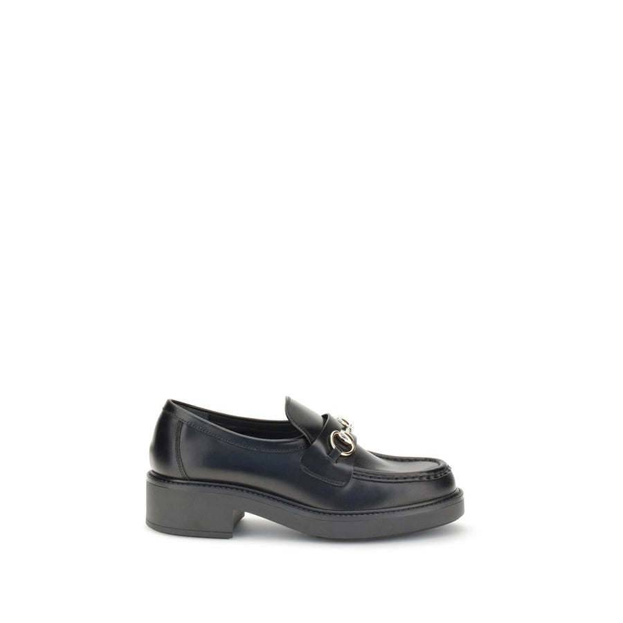 Black Calf Leather Bos Taurus Slip-On Loafers