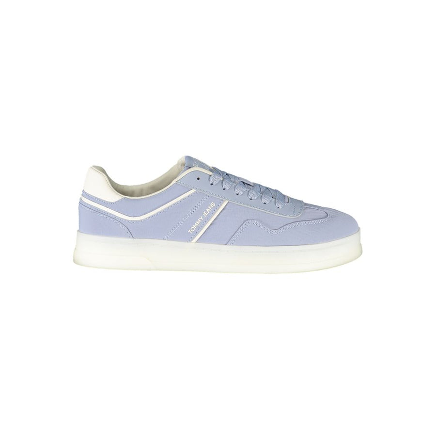 Blue Leather Women Sneaker