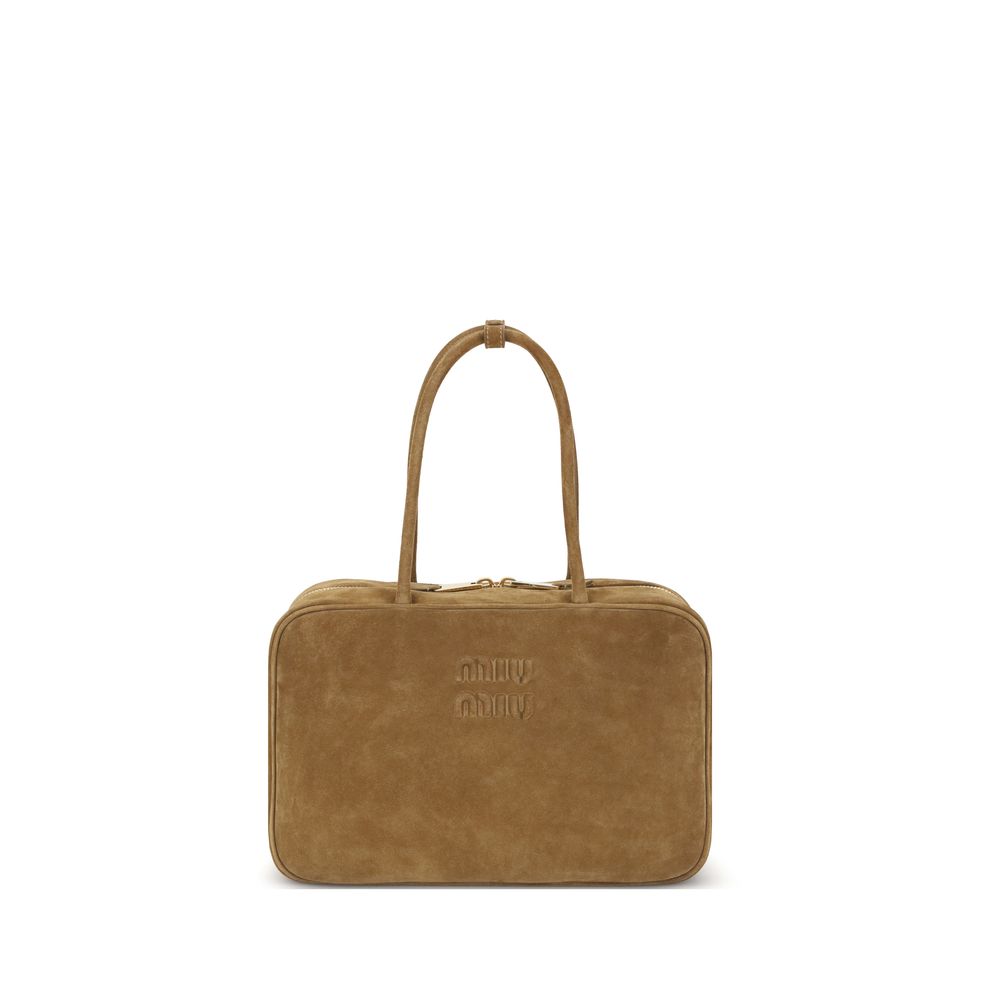 Beige Calf Leather Bos Taurus Handbag