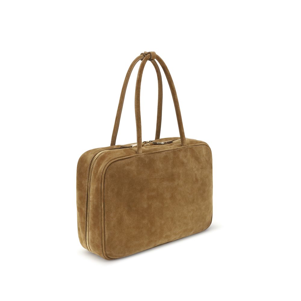Beige Calf Leather Bos Taurus Handbag