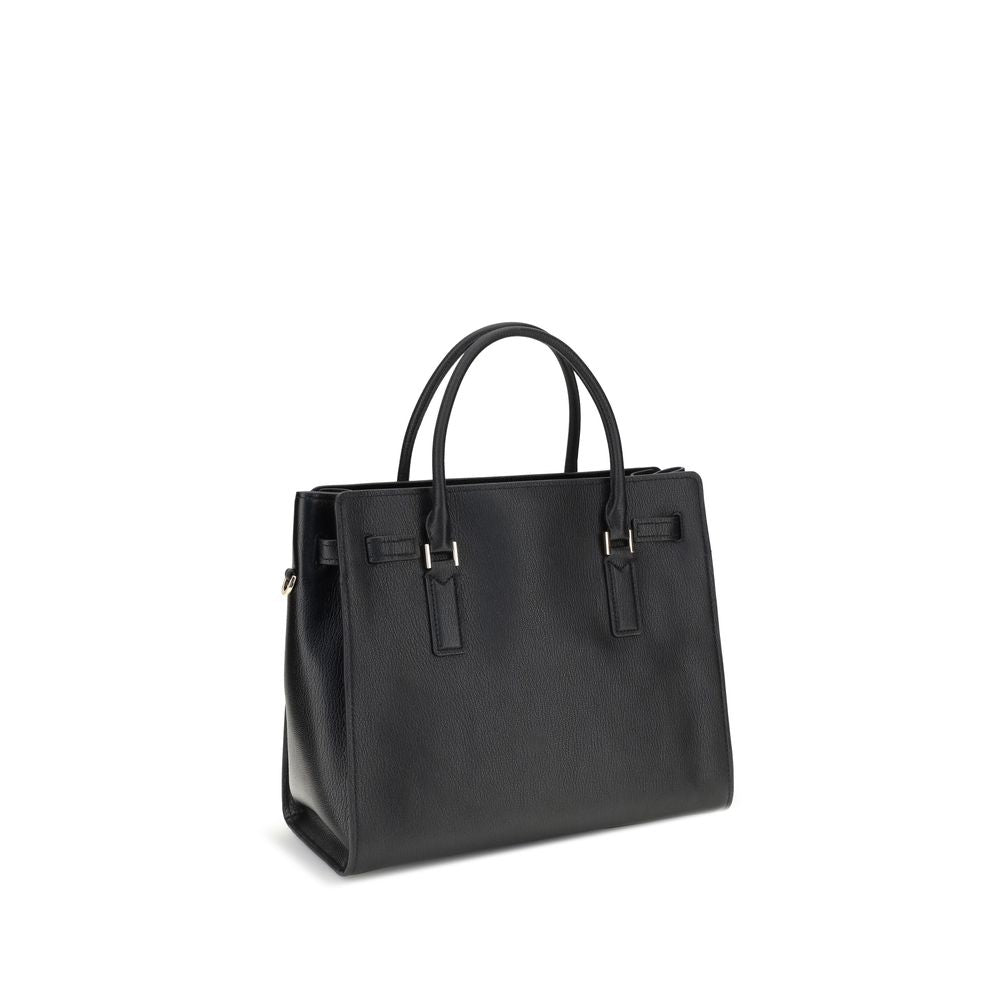 Black Calf Leather Bos Taurus Shoulder Bag