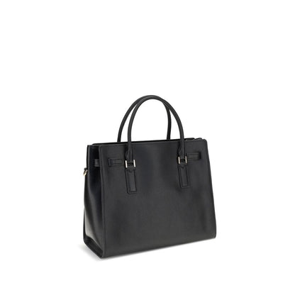 Black Calf Leather Bos Taurus Shoulder Bag