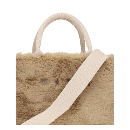 Beige Polyester Handbag
