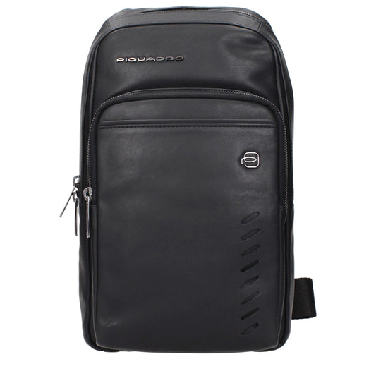 Black Leather Crossbody Bag