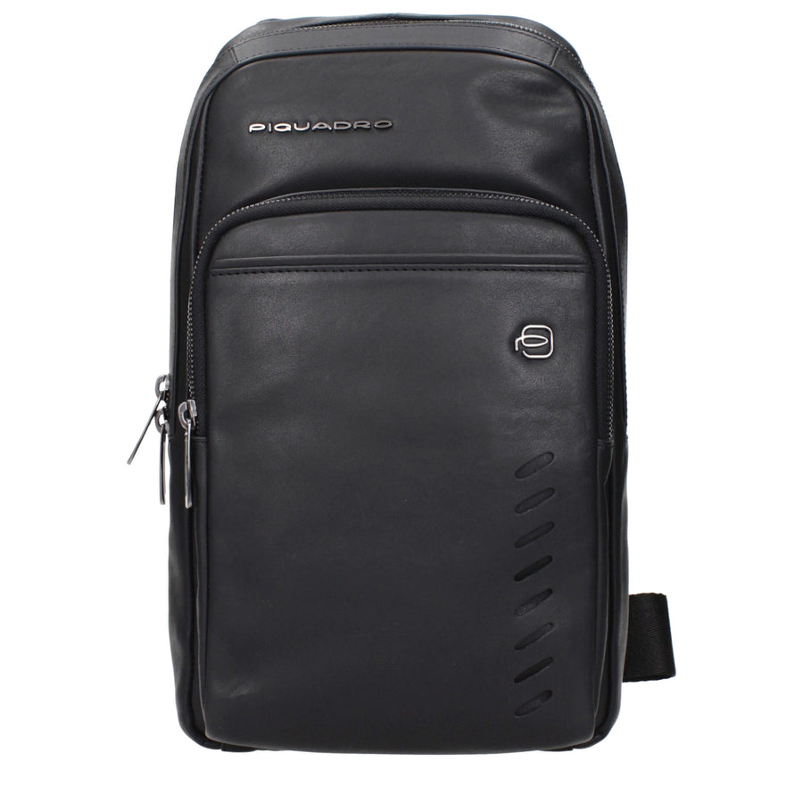 Black Leather Crossbody Bag