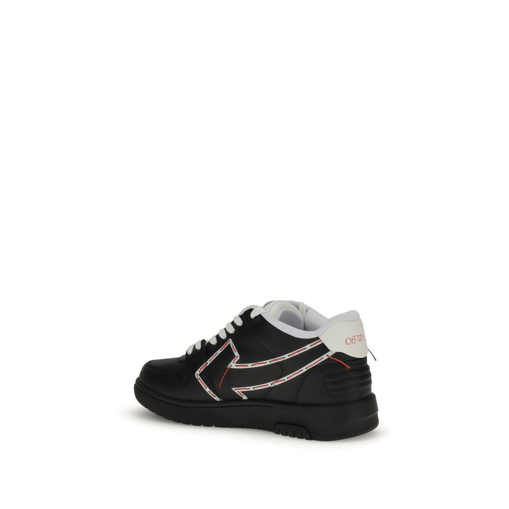 Black Rubber Athletic Sneakers