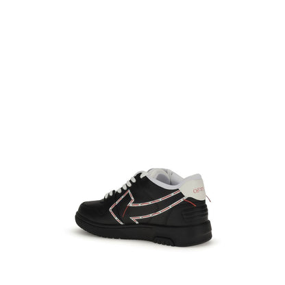 Black Rubber Athletic Sneakers