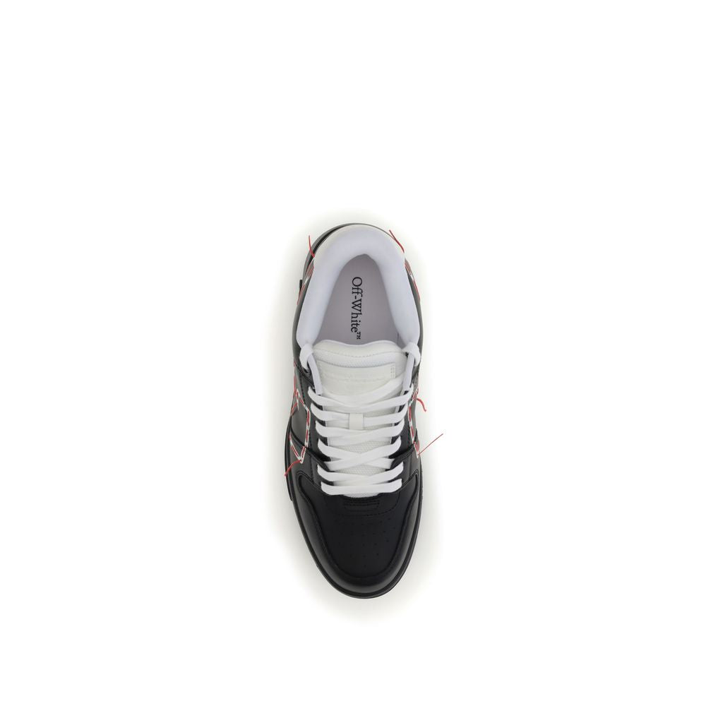 Black Rubber Athletic Sneakers