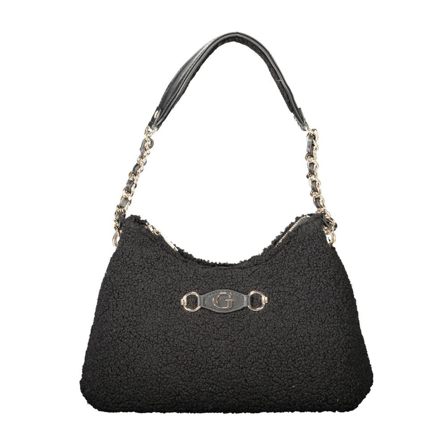 Black Polyester Handbag