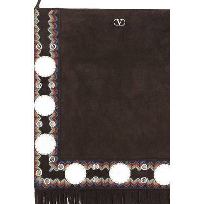 Brown Suede Leather Shoulder Bag