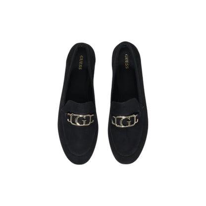 Black Leather Platform Pumps
