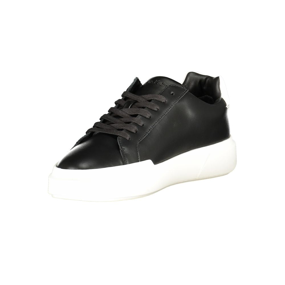 Black Leather Men's Sneaker