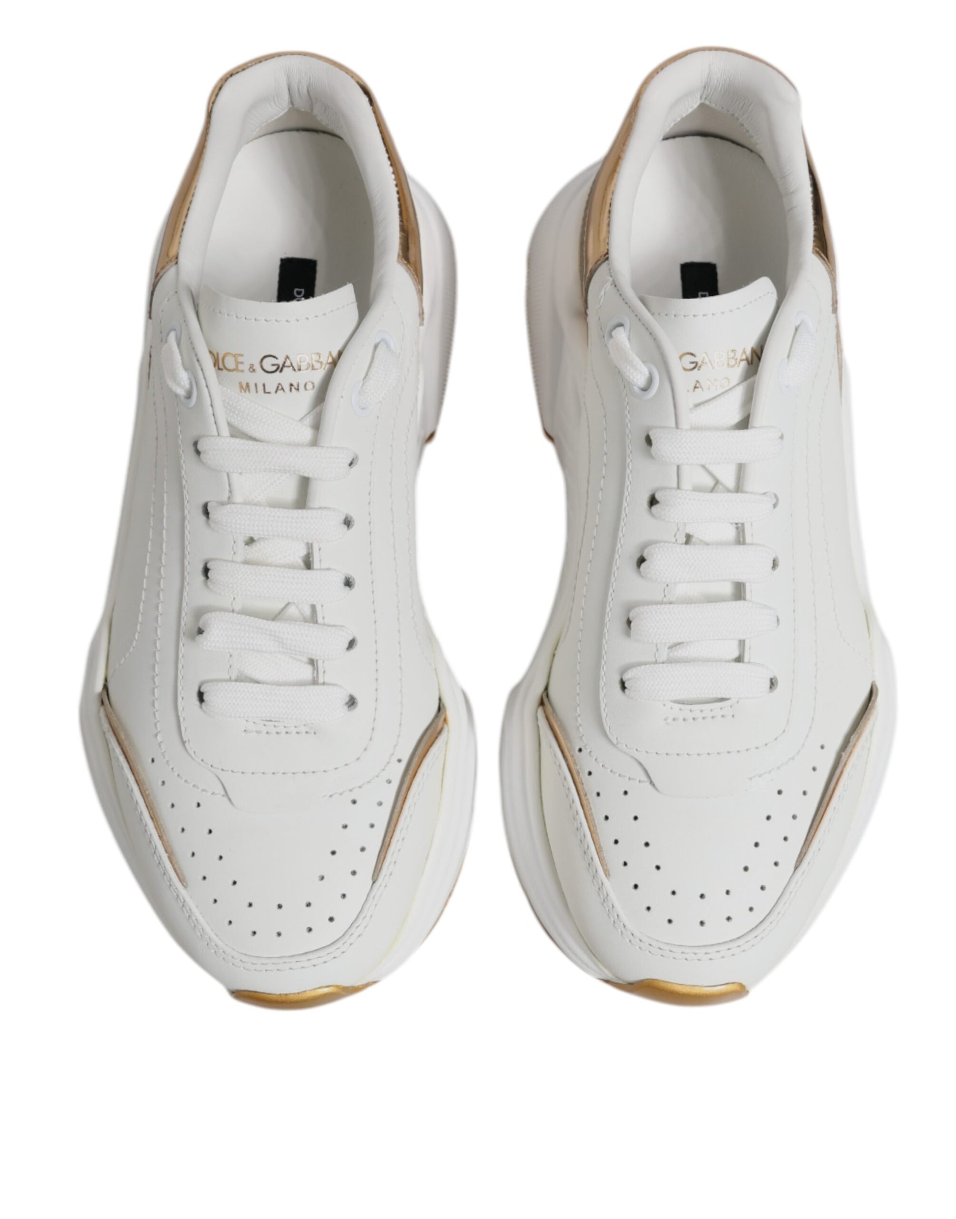 White Gold Daymaster Low Top Sneakers Shoes