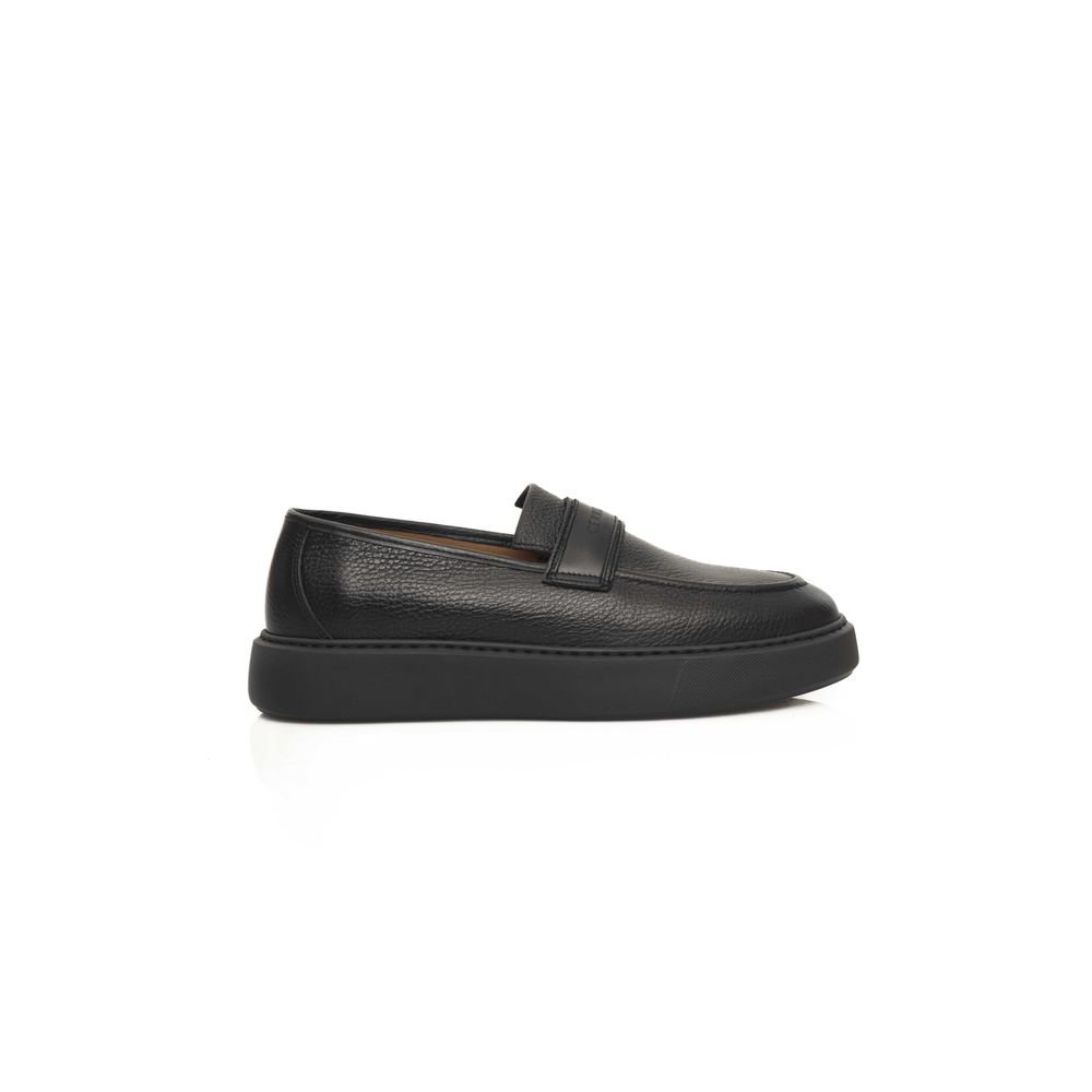 Black Cowhide Men's Loafer