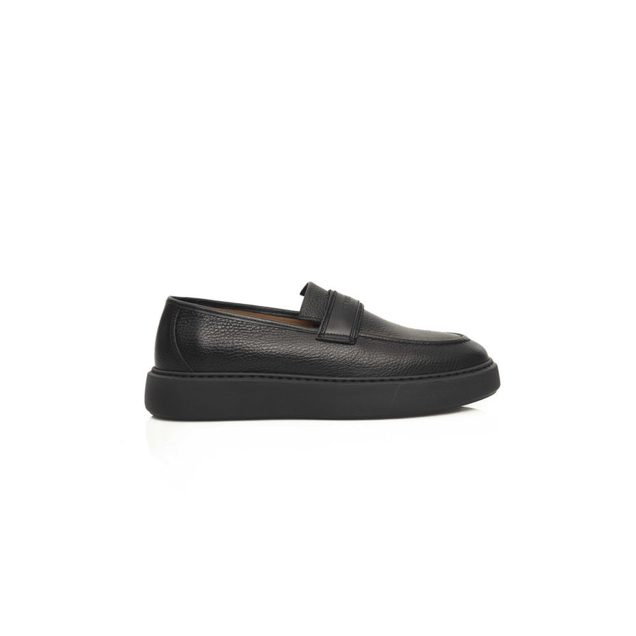 Black Cowhide Men's Loafer