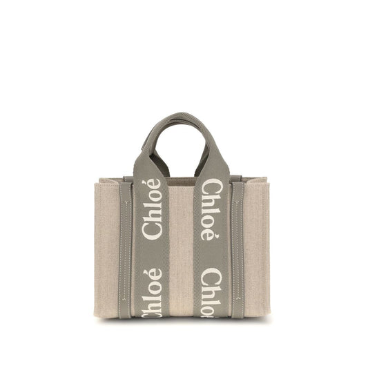 Beige Linen Handbag