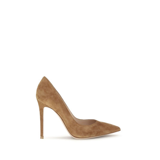 Beige Leather Pumps