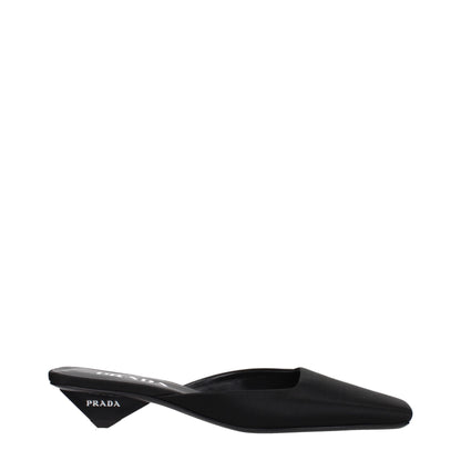 Black Satin Sandals
