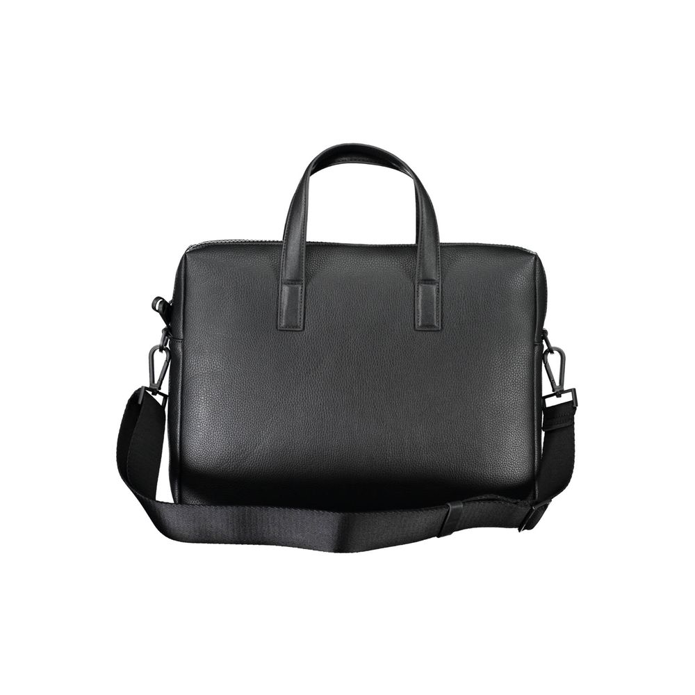 Black Polyester Handbag