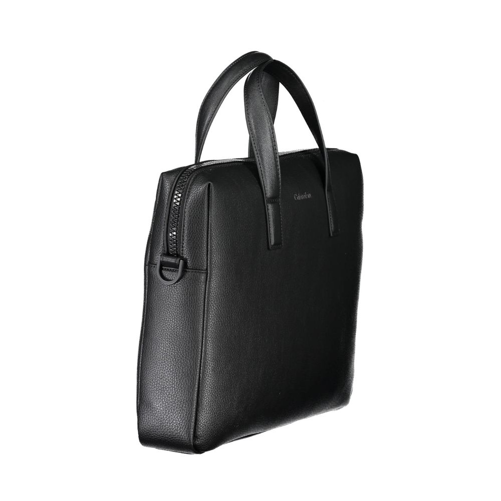 Black Polyester Handbag