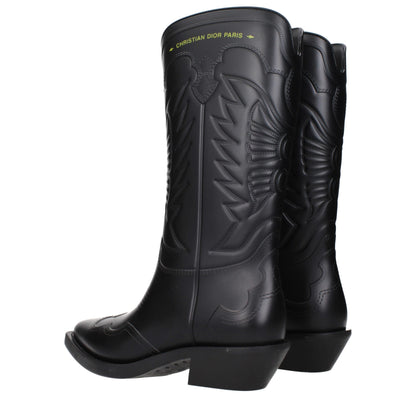 Black Cotton Boots