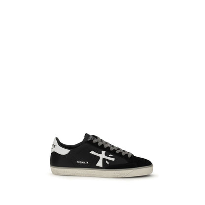 Black Rubber Low Top Sneakers
