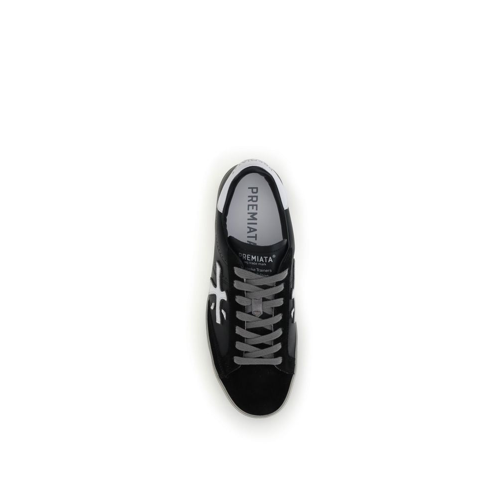 Black Rubber Low Top Sneakers