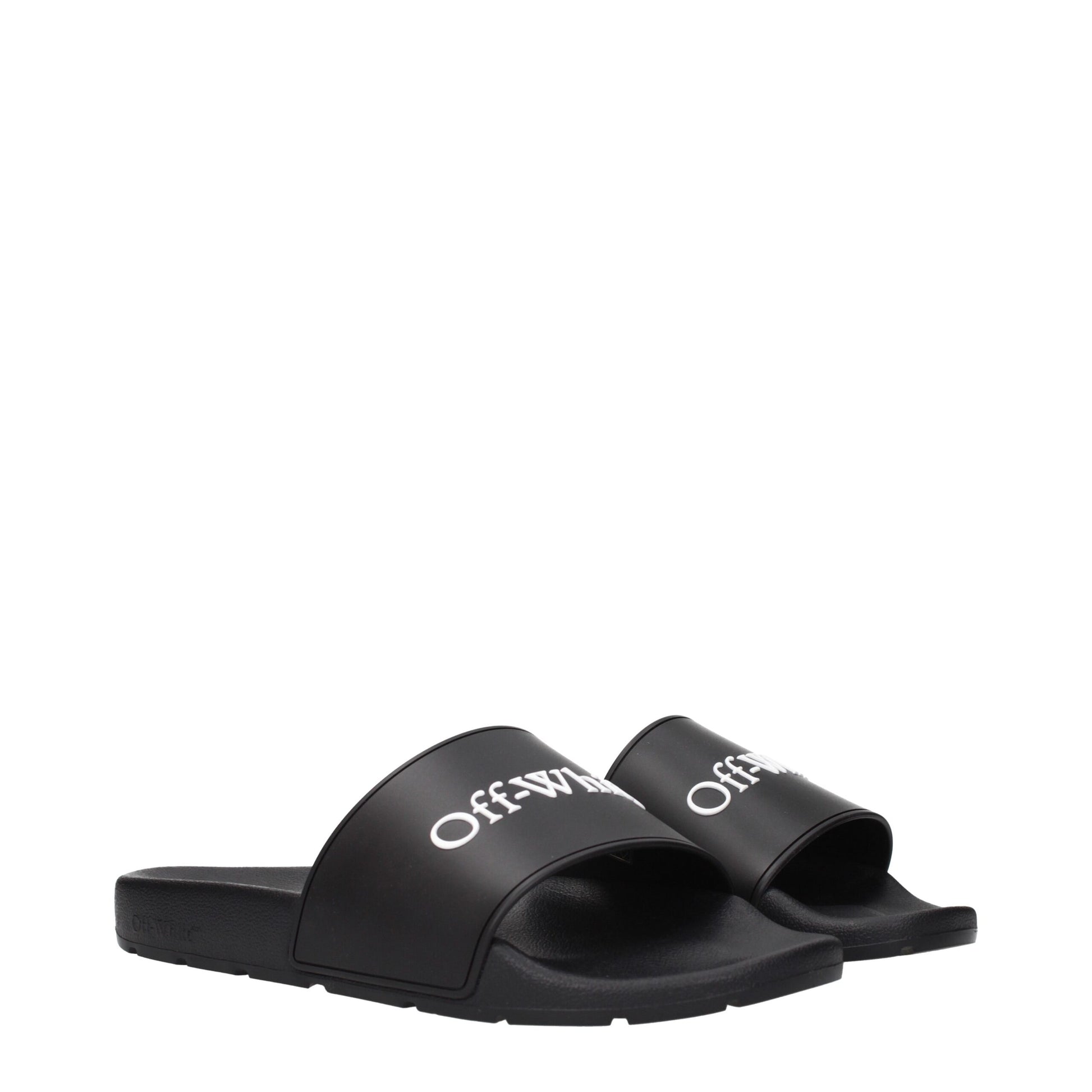 Black Cotton Slippers