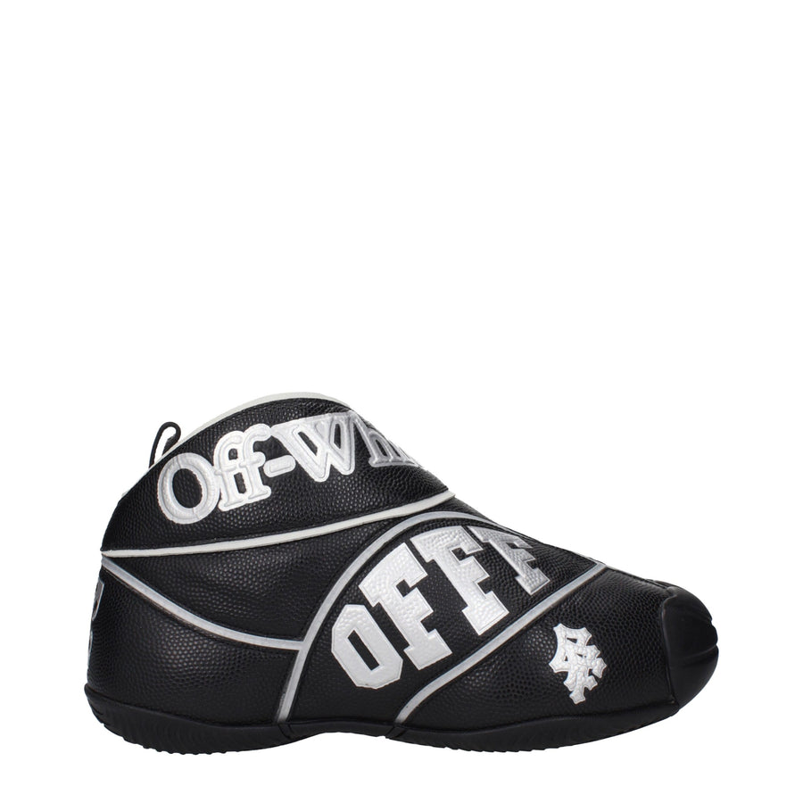 Black Leather High Tops