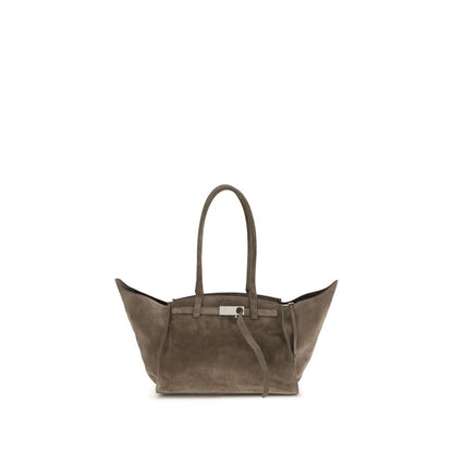 Beige Calf Leather Bos Taurus Shoulder Bag