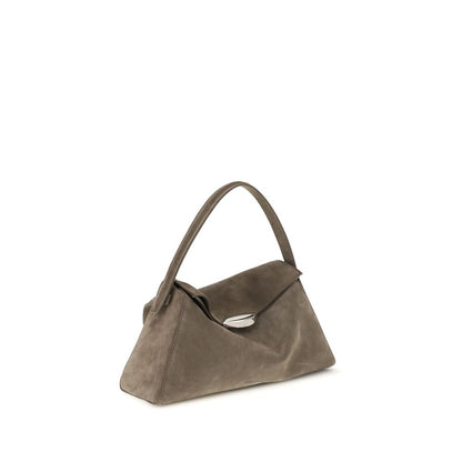 Beige Calf Leather Bos Taurus Shoulder Bag