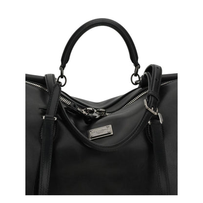 Black Calf Leather Bos Taurus Handbag