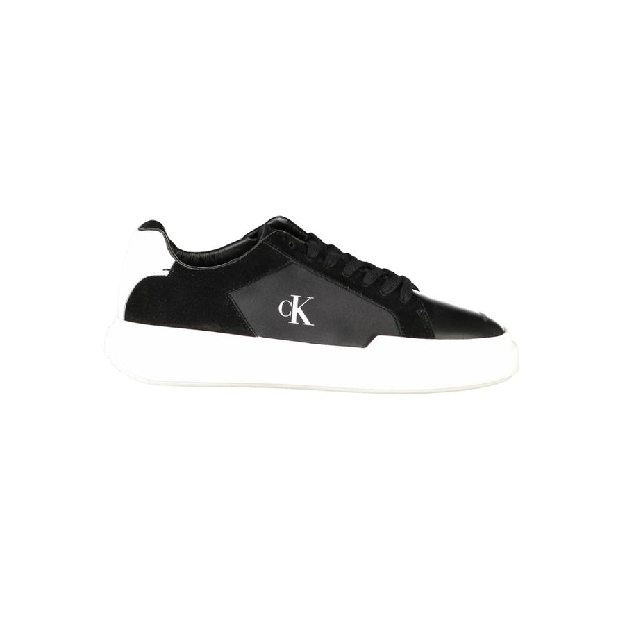 Black Leather Men Sneaker