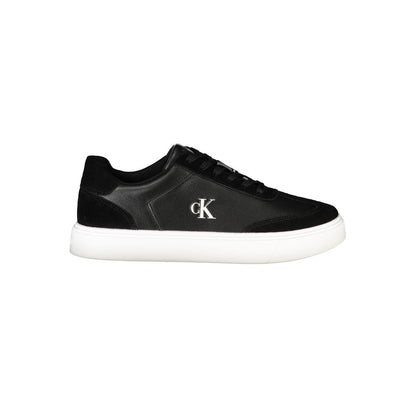 Black Leather Men Sneaker