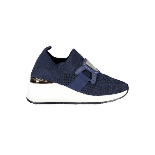 Blue Polyester Women Sneaker
