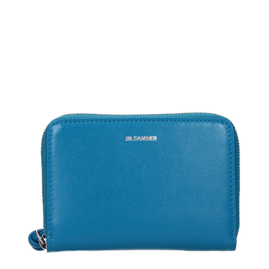 Blue Leather Wallet
