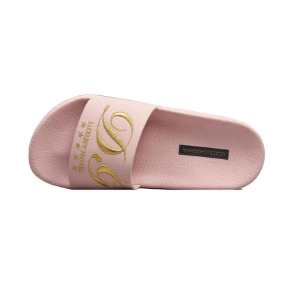 Pink Leather Slide